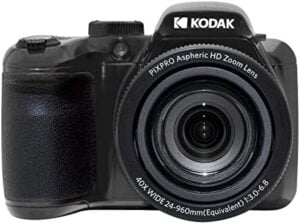 KODAK PIXPRO AZ405-BK 20MP Digital Camera 40X Optical Zoom 24mm Wide Angle Lens Optical Image Stabilization 1080P Full HD Video 3" LCD Vlogging Camera (Black)