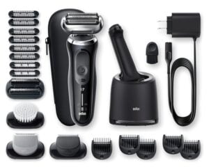 Braun Series 7 7091cc Flex Electric Razor - 360° flexing head, intelligent power adjustment, close shave, comfortable shave.