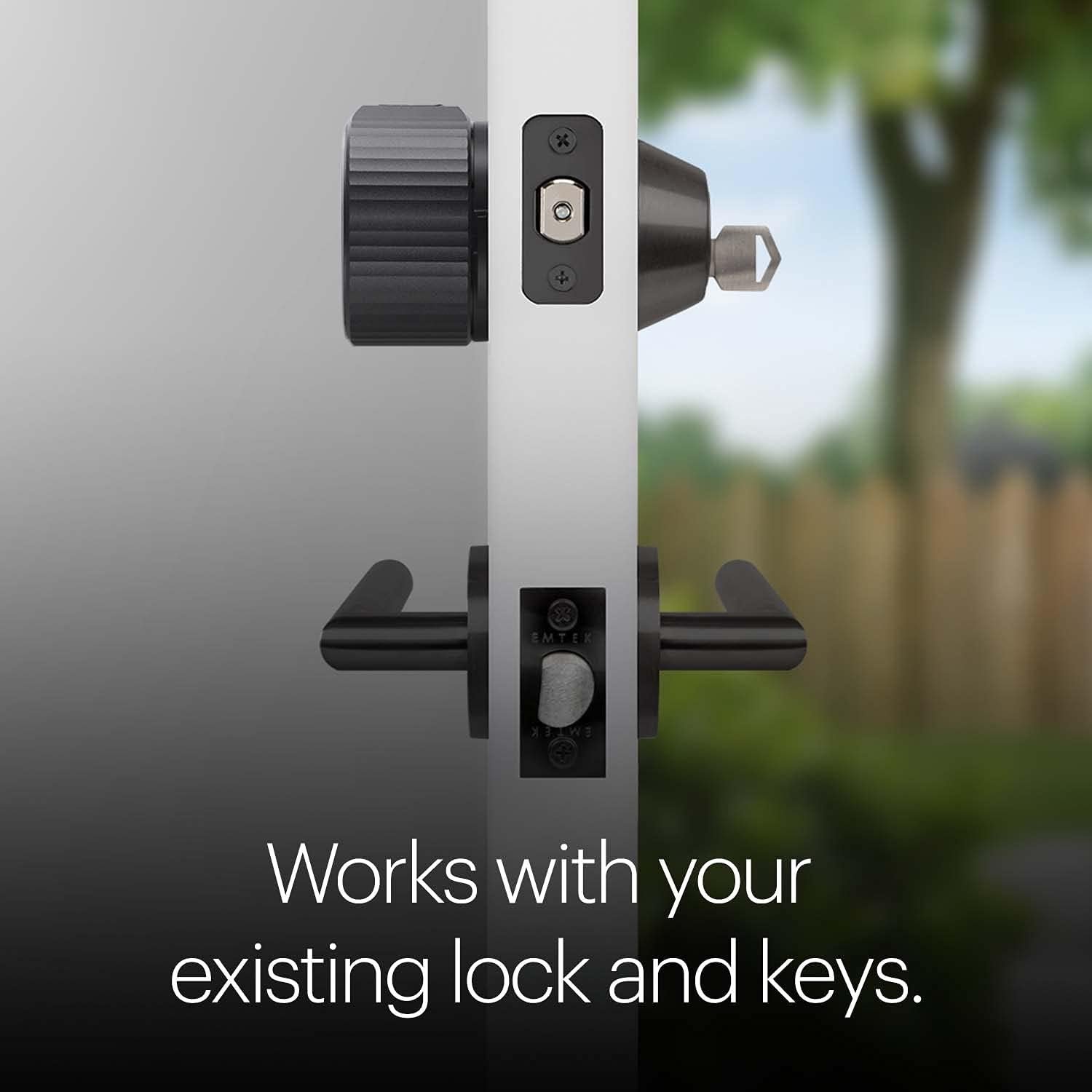 August Home Wi Fi Smart Lock 4th Generation – Fits Your Existing Deadbolt in Minutes Matte Black 3 vlyzon-electronics-store: Vlyzon - Your One-Stop Shop for Electronics | Computers, Phones, Gaming, Cameras & More