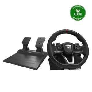 Dominate the virtual track with the officially licensed HORI Overdrive Racing Wheel and pedals designed specifically for Xbox