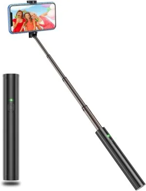 Vproof Monopod Selfie Stick Bluetooth, Lightweight Aluminum All in One Extendable Selfie Sticks Compact Design, Compatible with iPhone 1514 Pro Max14 Pro1414 Plus13 Pro Max13 Pro13, Galaxy S22