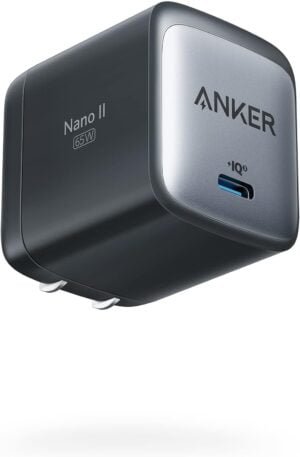 Ditch your bulky chargers and switch to the Anker Nano II 65W, a tiny yet powerful charger that can handle your phone, tablet, and even your laptop.