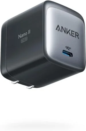 Ditch your bulky chargers and switch to the Anker Nano II 65W, a tiny yet powerful charger that can handle your phone, tablet, and even your laptop.