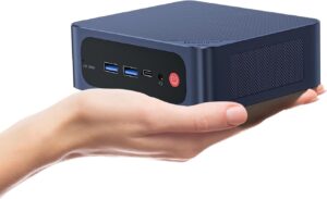 Beelink Intel 12Th Mini PC SEI12 Core i5 Mini Computers i5-12450H Turbo 4.4Ghz 8C12T Intel Plus Graphics 16GB DDR4&500GB SSD, Dual 4K displays, WiFi 6, Bluetooth 5.2, Low-Power Gaming PC