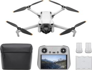 Unleash your creativity with the DJI Mini 3 Fly More Combo for stunning aerial photography and batteries.tunesharemore_vert