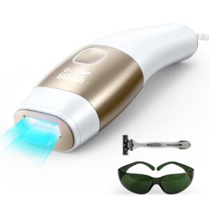 INNZA Laser Hair Removal with Ice Cooling Function for Women and Men,Painless IPL Hair Removal Device,24J High Energy Hair Removal Handset for Body Face Bikini Line Legs Armpit at-Home Use,Corded