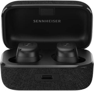 Sennheiser Consumer Audio MOMENTUM True Wireless 3 Earbuds Bluetooth In-Ear Headphones for Music and Calls with ANC,Multipoint connectivity,IPX4,Qi charging,28-hour Battery Life Compact Design,Black