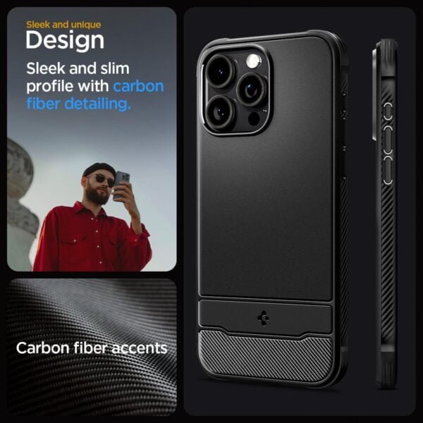 Spigen Magnetic Rugged Armor MagFit Designed for iPhone 15 Pro Max Case Extreme Protection Technology Compatible with MagSafe 2023 Matte Black 2 vlyzon-electronics-store: Vlyzon - Your One-Stop Shop for Electronics | Computers, Phones, Gaming, Cameras & More