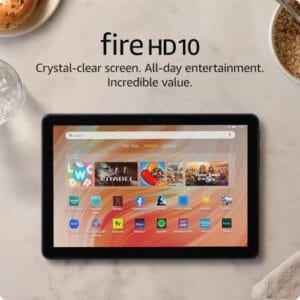 Amazon Fire HD 10 tablet (newest model) built for relaxation, 10.1" vibrant Full HD screen, octa-core processor, 3 GB RAM, 32 GB, Black