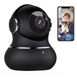 litokam 2K Indoor Security Camera, 360° Cameras for Home Security Indoor with Motion Detection, Pet Camera with Phone App, Baby Monitor-Night Vision